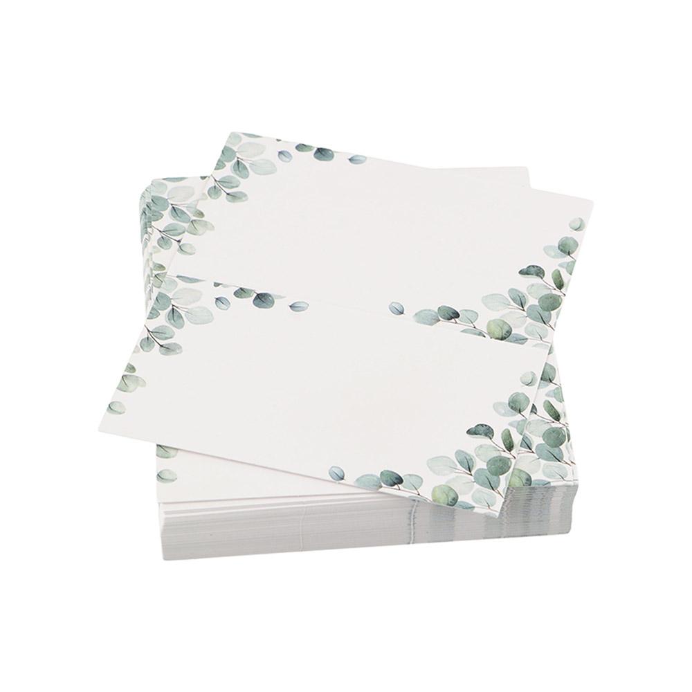 Desk Setup Green - 50pcs Blank Green Leaf Table Place