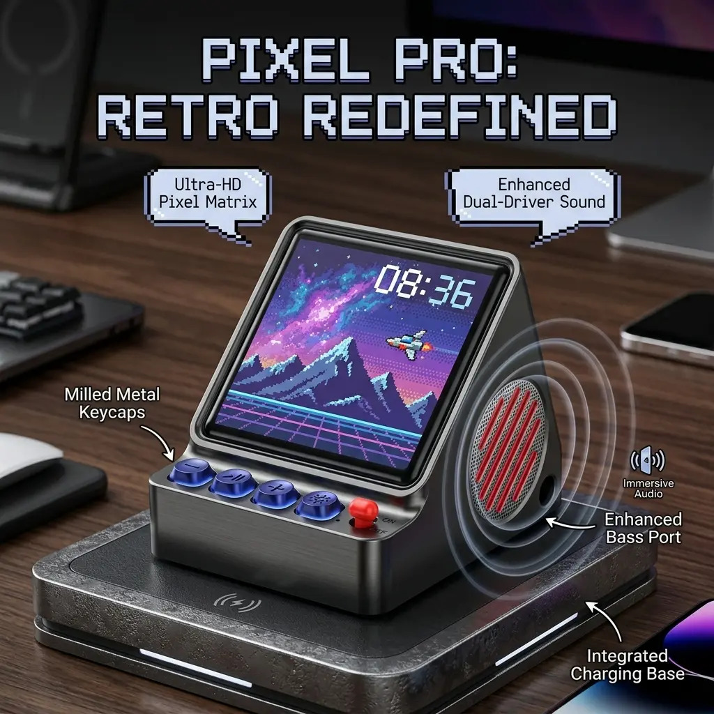 Desk Setup Programmer - Retro Pixel Art Programmable LED Display