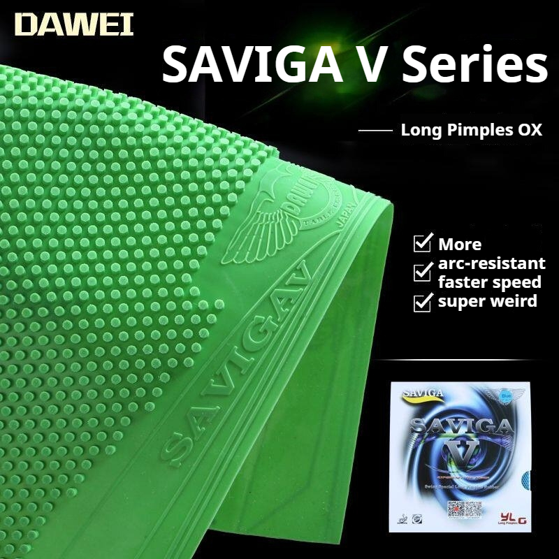 Desk Setup Green - Table Tennis Rubber DAWEI SAVIGA V