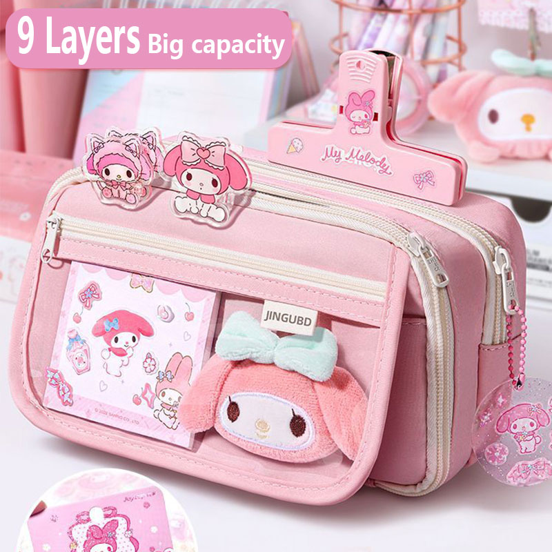 Korean Desk Setup - Kawaii Pencil Case DIY Set Cute