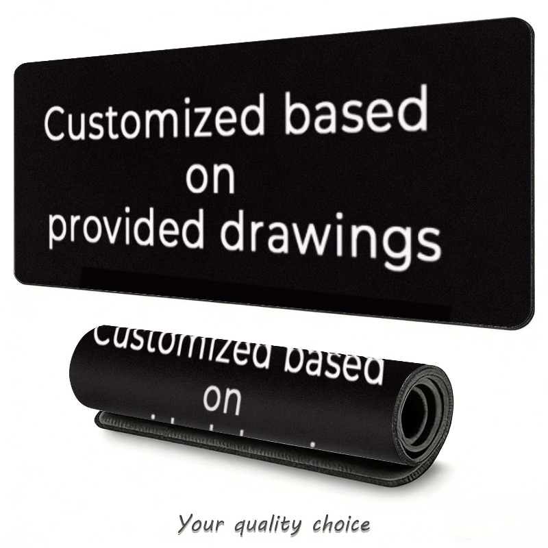 Rubber Mat Desk - Personalized Large Desk Mat Custom Print