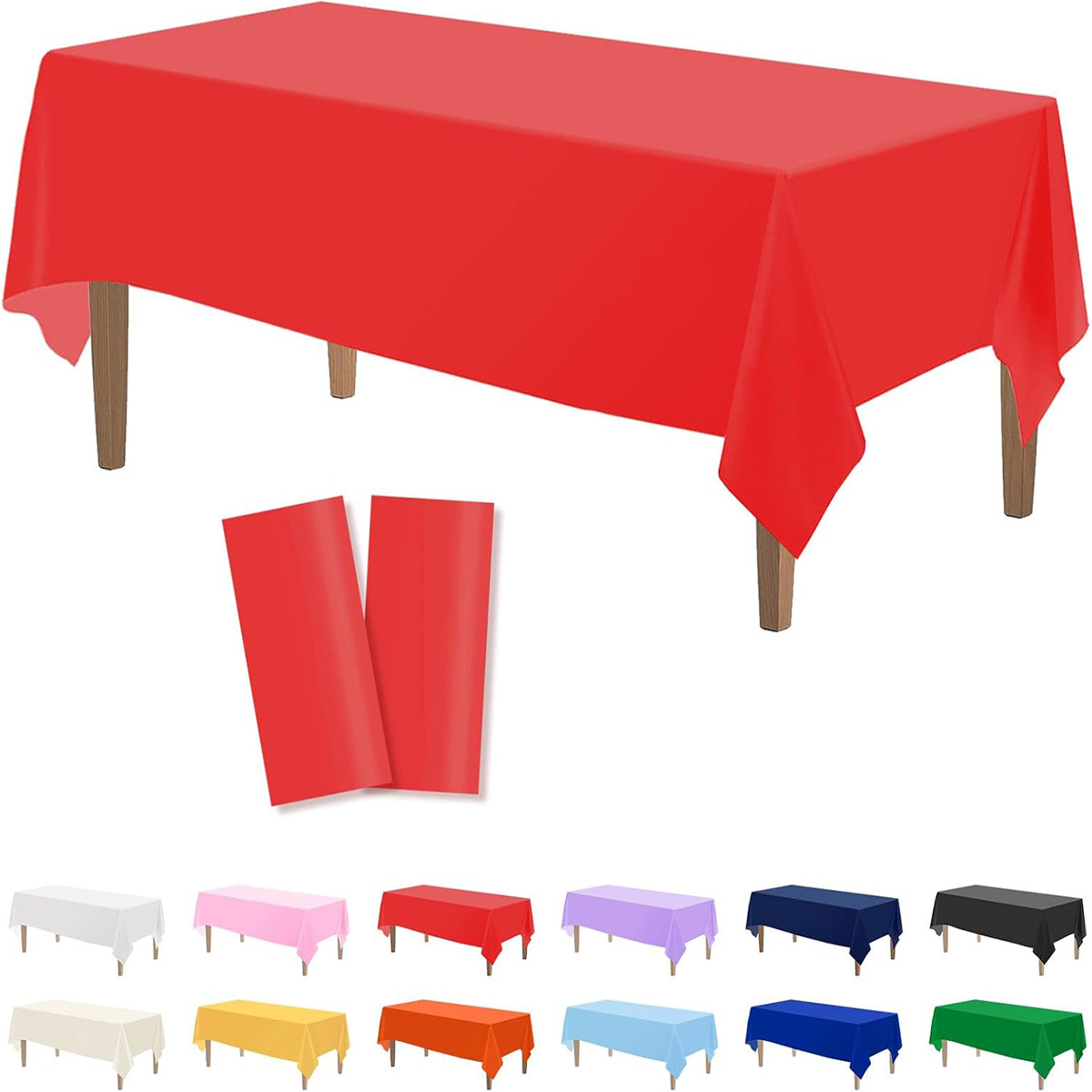 Desk Setup Wallpaper - News Solid Color Tablecloth Disposable Party
