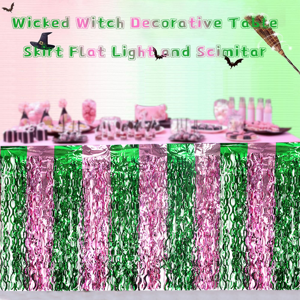 Desk Setup Green - Wicked Witch Party Table Decor -