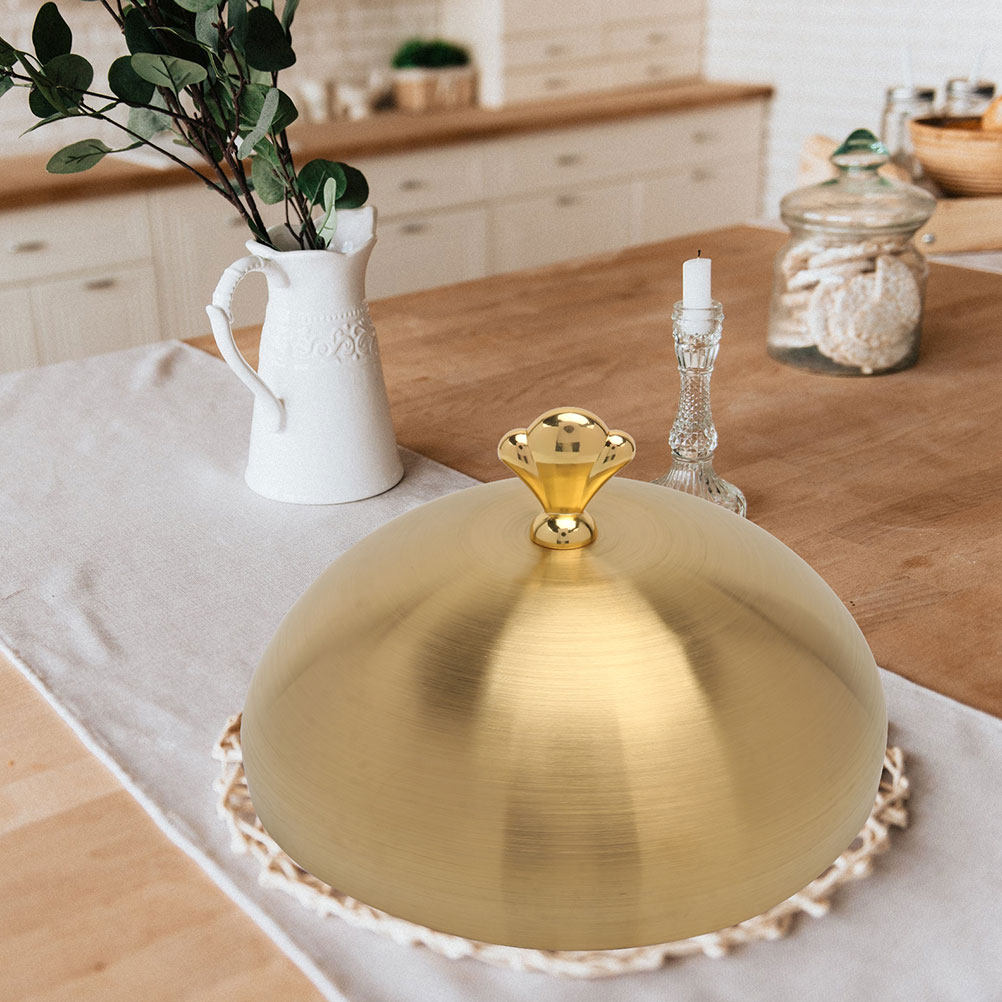 Desk Setup Essentials - Stainless Steel Food Dome Cover Steak
