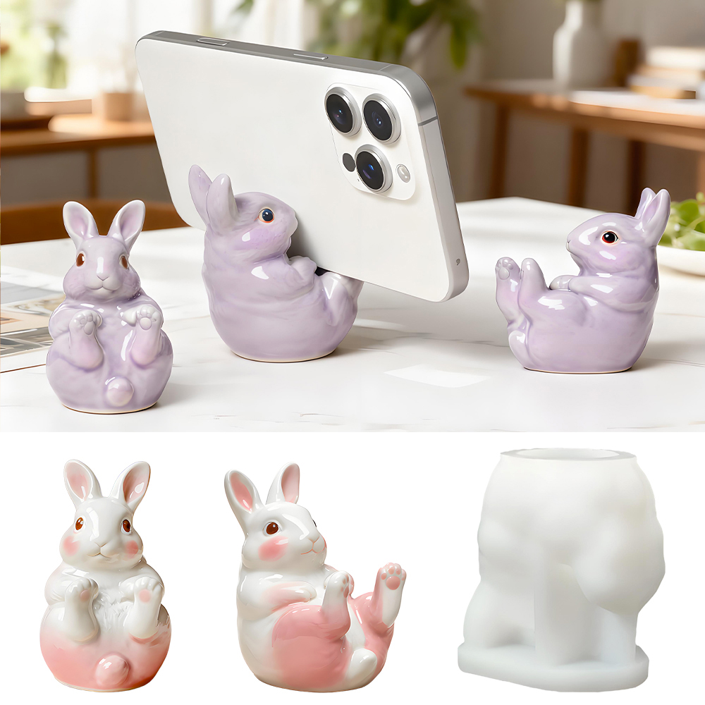 Desk Setup Cute - S0284 Cute Bunny Cellphone Stand Formas