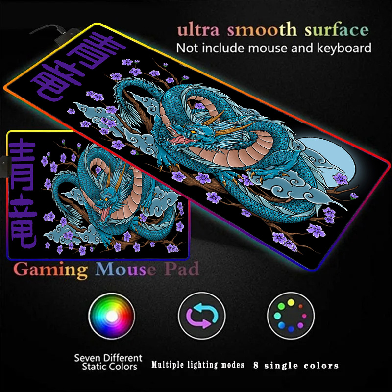 Black Dragon Mouse Pad 900x400 - Desk Setup Gadgets recension och pris