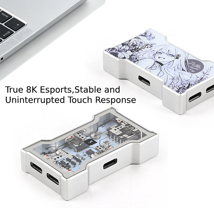 RGB USB Hub 2 Input 3 Output A - Desk Setup Usb Hub recension och pris