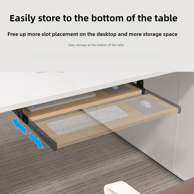 Wood Keyboard Tray Under Desk  - Desk Setup With Keyboard Tray recension och pris