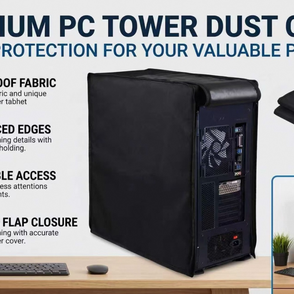 Desktop CPU Case Dust Cover wi - Desk Setup Pc recension och pris