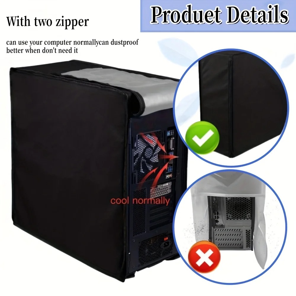 Desktop CPU Case Dust Cover wi - Desk Setup Pc recension och pris