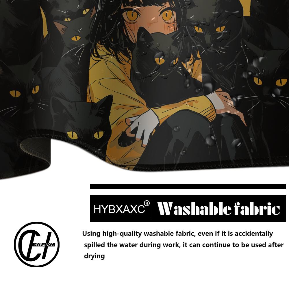 Gaming Mouse Pad Anime Black C - Desk Setup Gadgets recension och pris