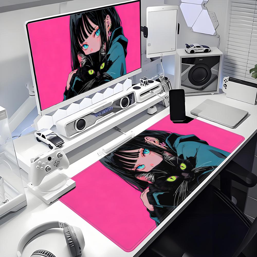 Gaming Mouse Pad Anime Black C - Desk Setup Gadgets recension och pris