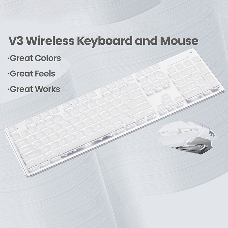 EWEADN V3 wireless Silent Offi - Desk Setup Keyboard recension och pris