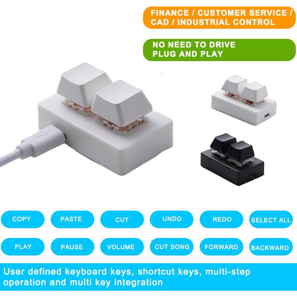 2 Keys USB Custom Programmable - Desk Setup Programmer recension och pris