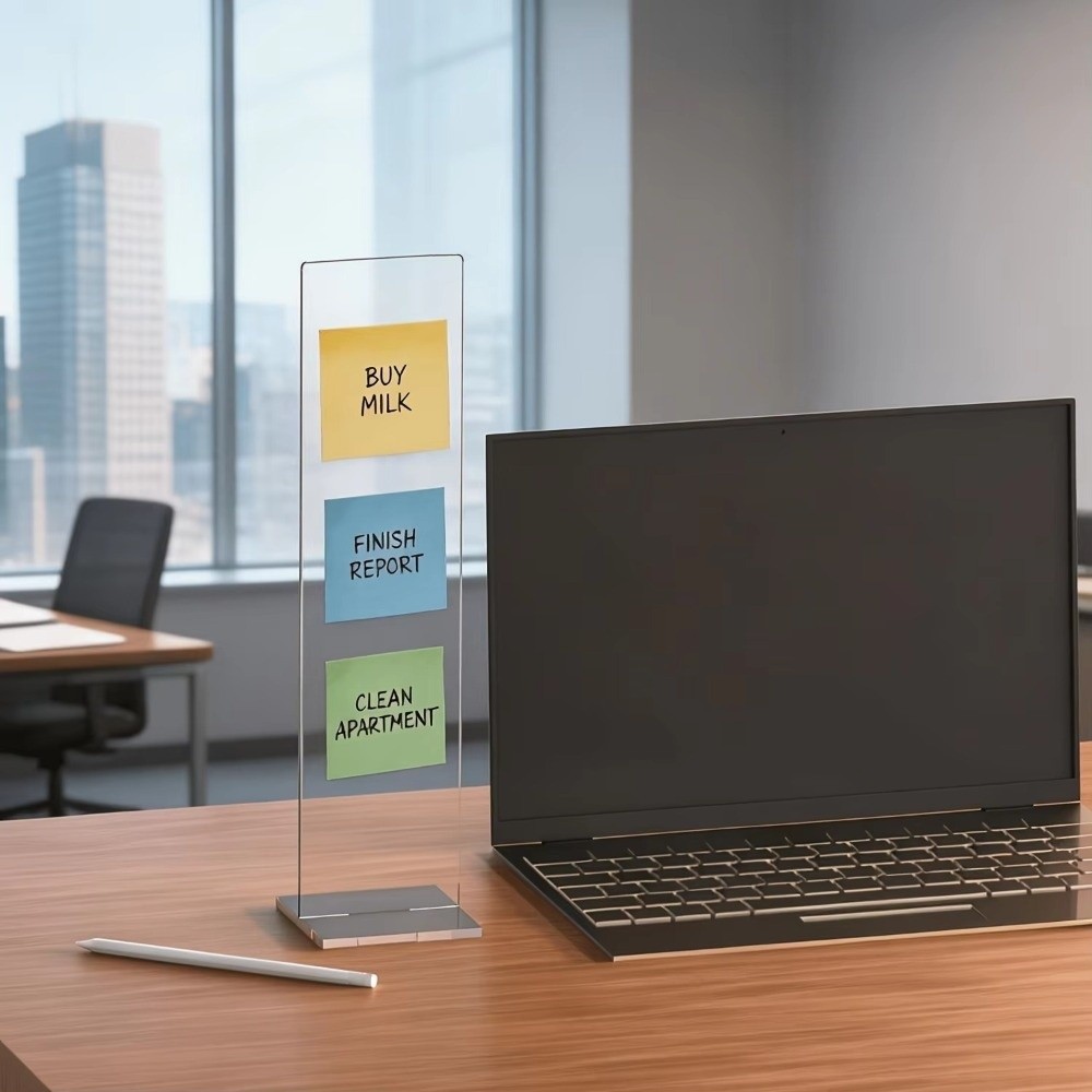 Acrylic Memo Message Board Det - Sticky Memo Holder recension och pris