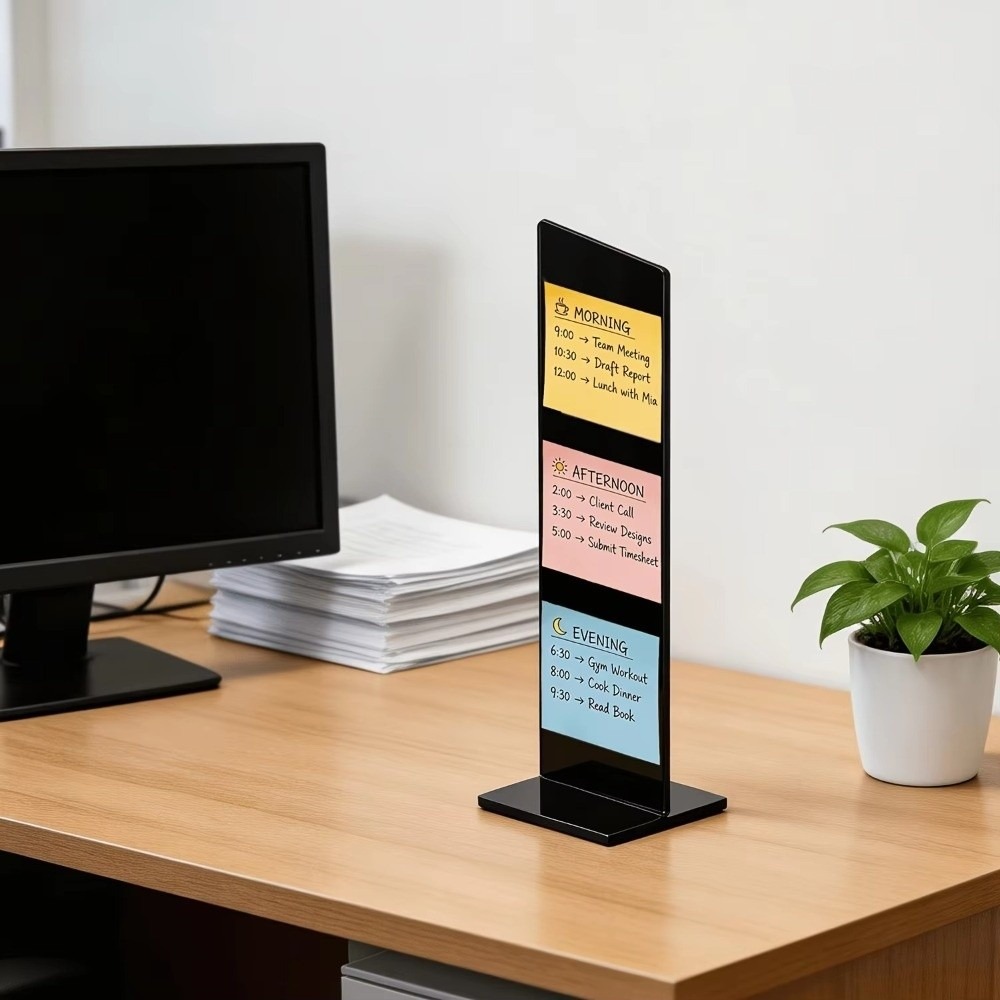 Acrylic Memo Message Board Det - Sticky Memo Holder recension och pris