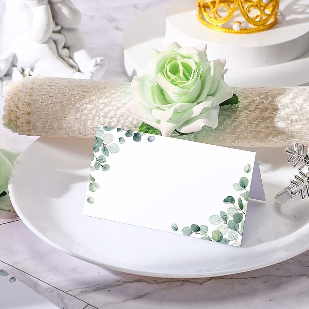 50pcs Blank Green Leaf Table P - Desk Setup Green recension och pris