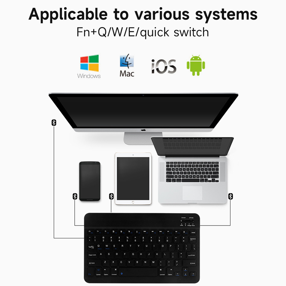 Bluetooth Keyboard for IOS And - Desk Setup Keyboard recension och pris
