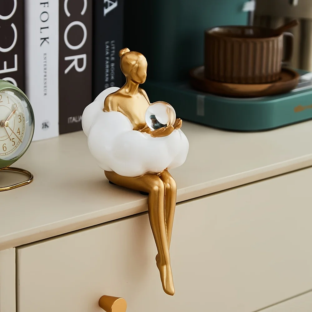 Cloud Girl Sculpture Abstract  - Desk Setup Girl recension och pris