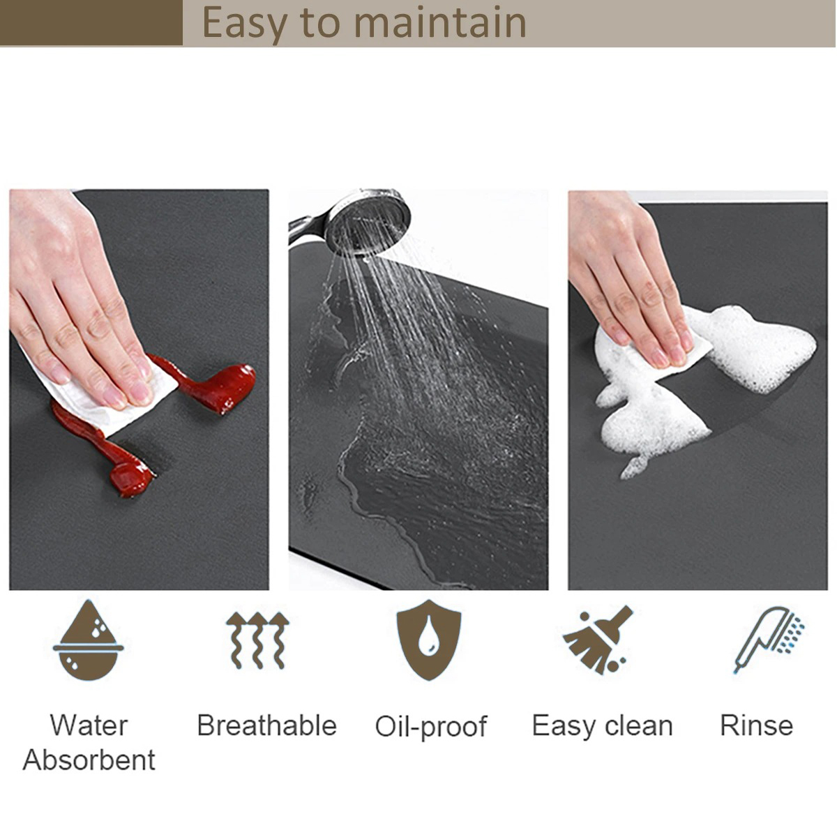 120 X60cm / 180 X90cm Blackjac - Rubber Mat Desk recension och pris