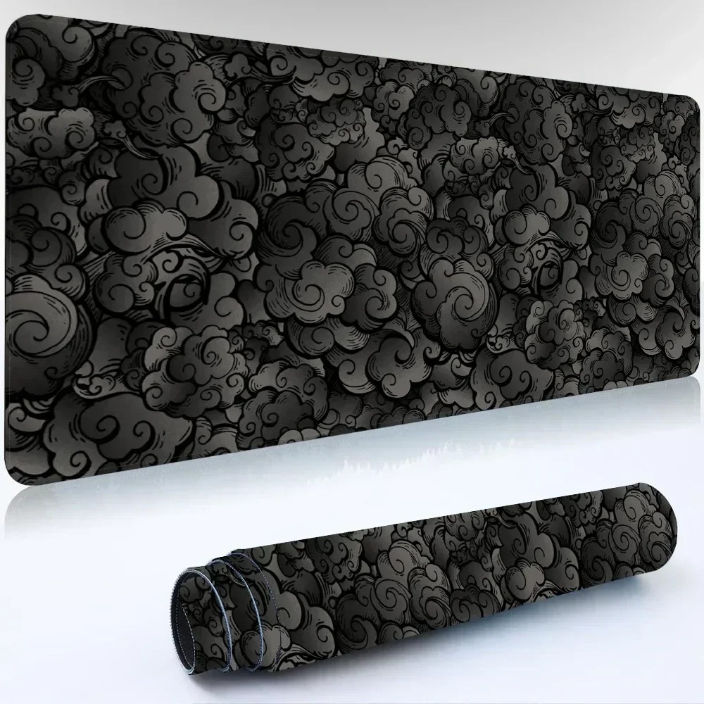 Japanese Dark Cloud Desk Mat V - Desk Setup Grey recension och pris