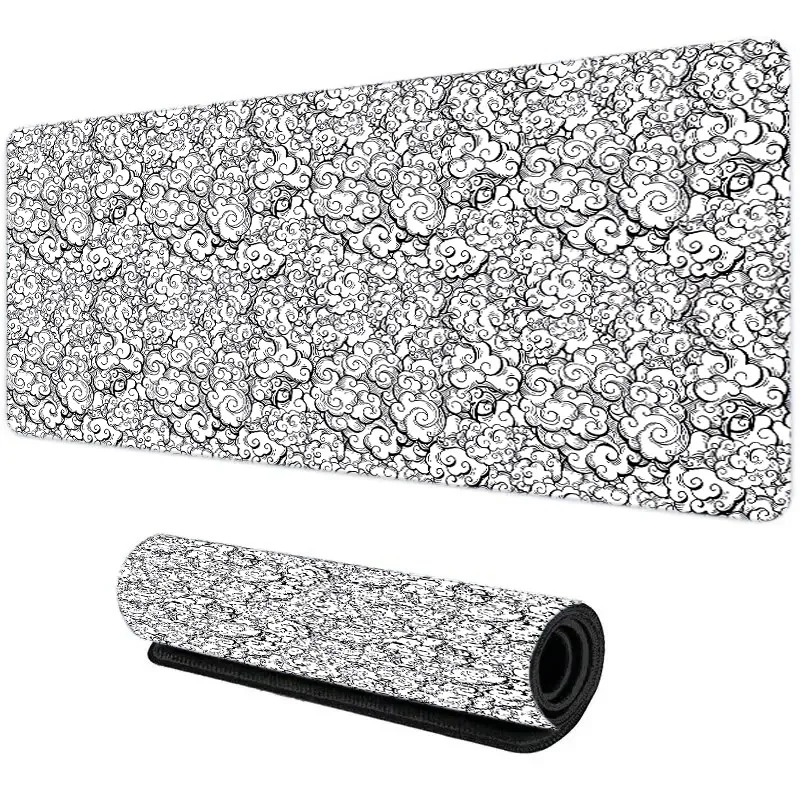 Japanese Dark Cloud Desk Mat V - Desk Setup Grey recension och pris