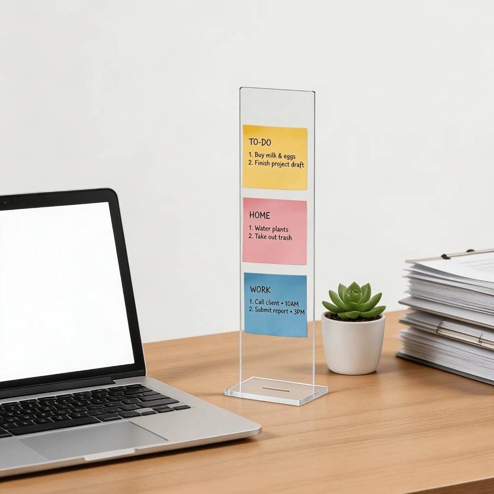 Durable Acrylic Memo Message B - Sticky Memo Holder recension och pris