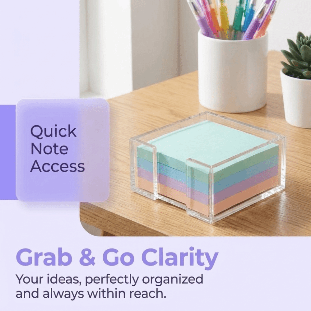 Transparent Sticky Note Holder - Sticky Memo Holder recension och pris