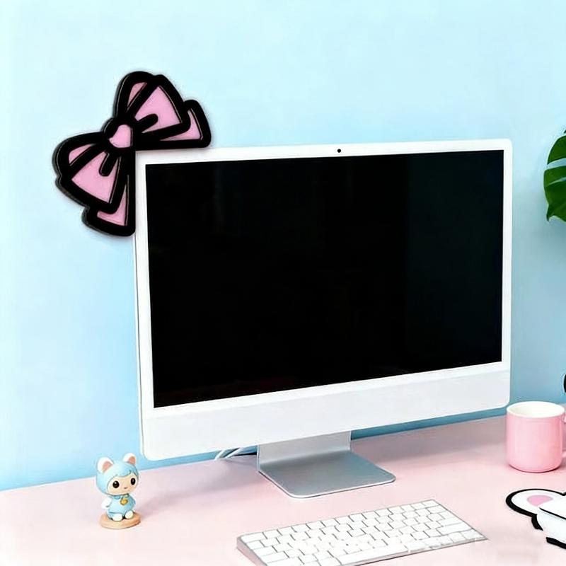 New 1/2Pcs Wooden Bowknot PC A - Desk Setup Pc recension och pris
