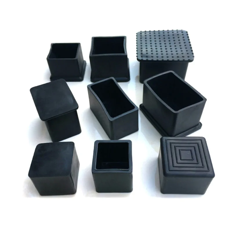 Black Chair Leg Caps Square Re - Desk Setup Tips recension och pris