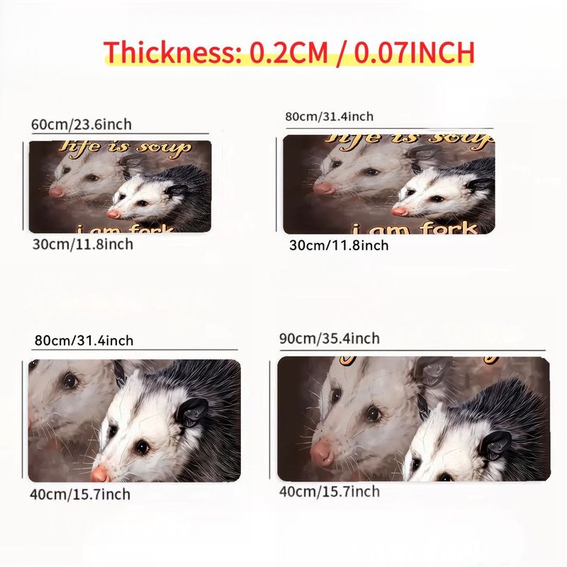 Whimsical Large Mouse Pad Flyi - Desk Setup Essentials recension och pris