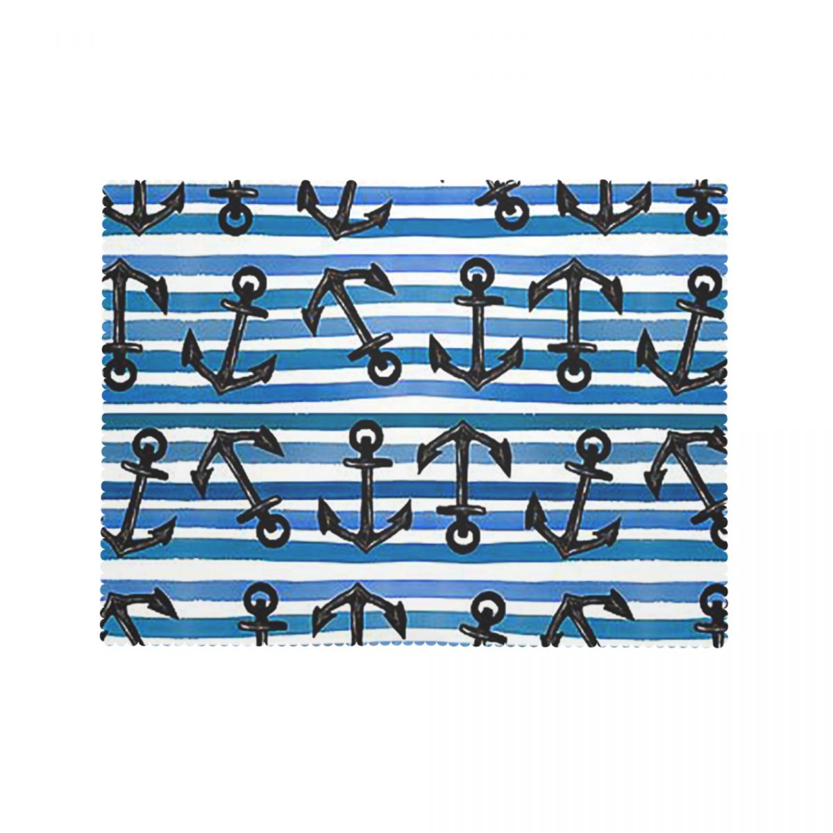 Nautical Blue Anchors Rectangu - Desk Setup Wallpaper recension och pris