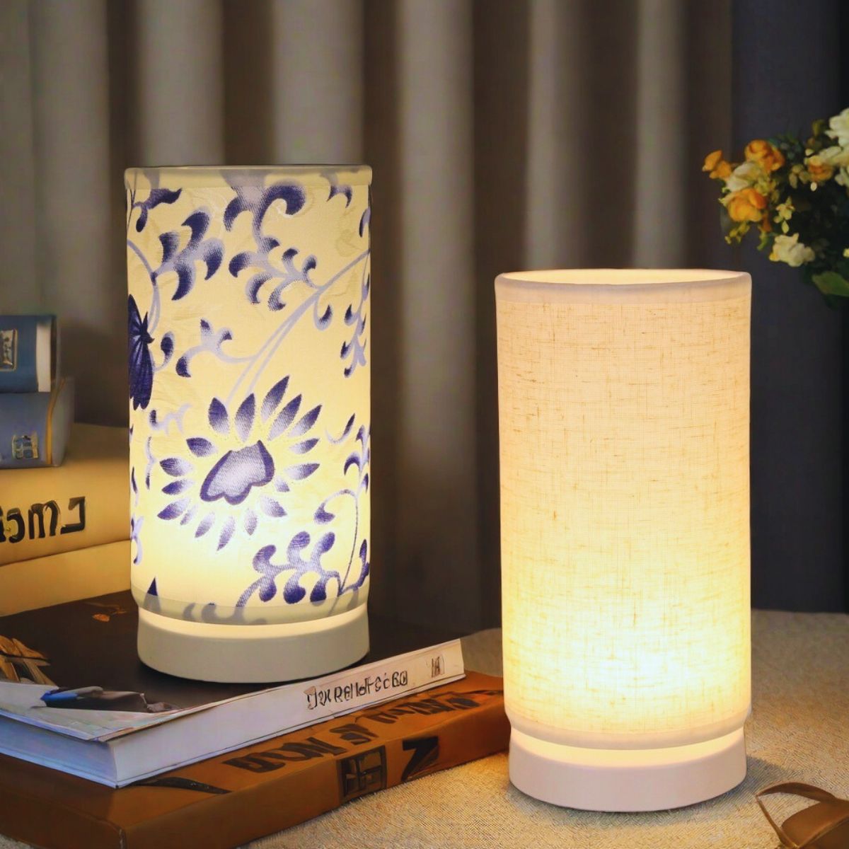Warm Fabric LED Desk Lamp, USB - Desk Setup Wallpaper recension och pris