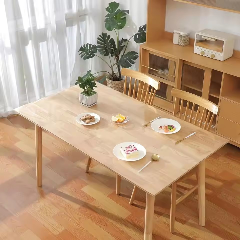 Soft Glass Tablecloth Transpar - Desk Setup Wallpaper recension och pris