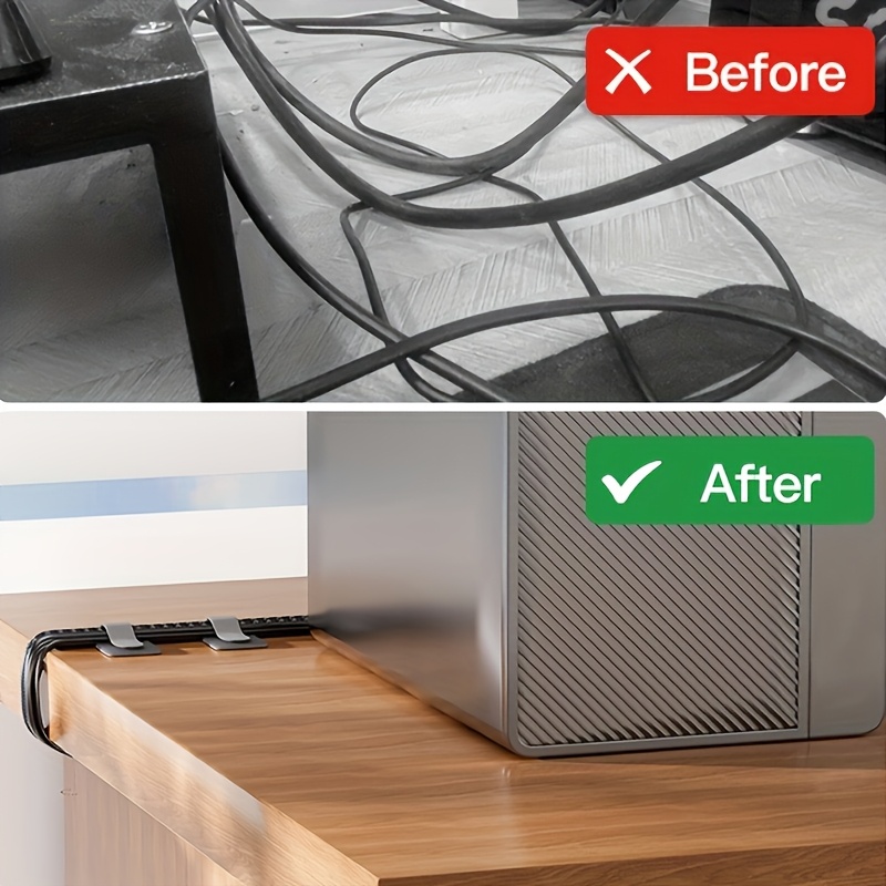 Cable Ties Reusable Straps Vel - Desk Setup Printer recension och pris