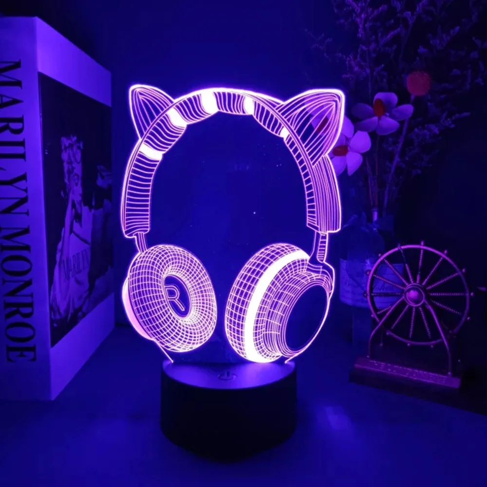 New Headphones 3D Illusion Nig - Desk Setup Kids recension och pris