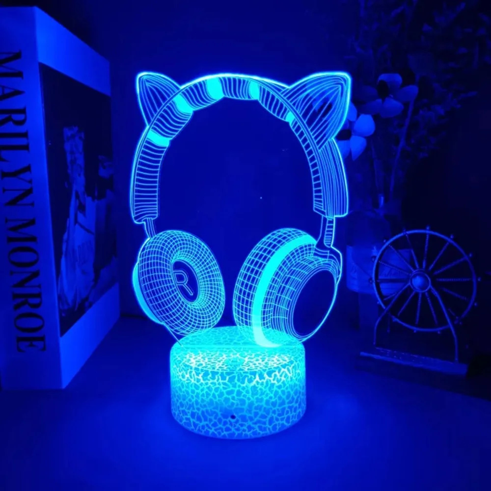 New Headphones 3D Illusion Nig - Desk Setup Kids recension och pris