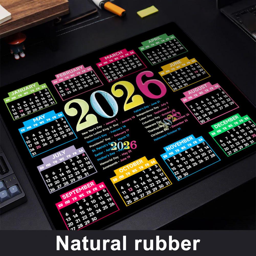 2026 Calendar Mouse Pad Waterp - Rubber Mat Desk recension och pris