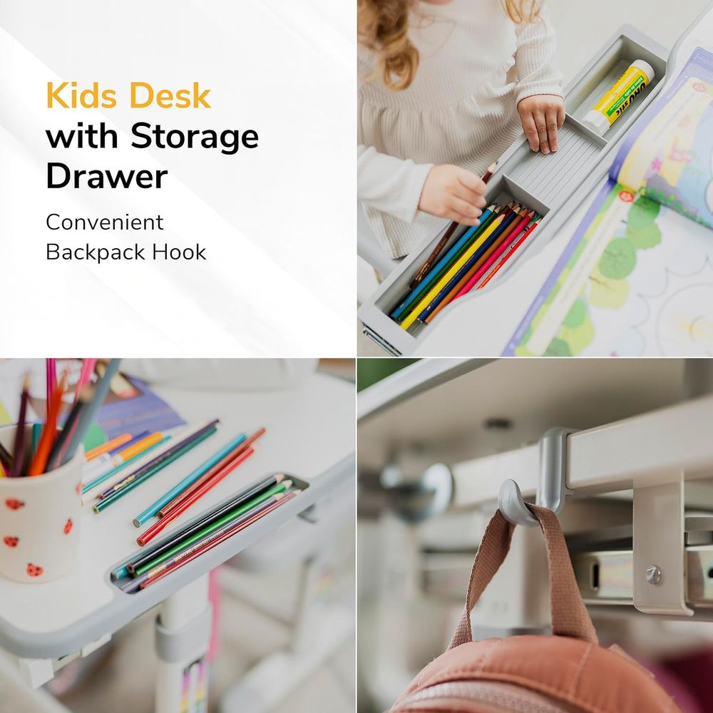 Kids Desk and Chair Set Height - Desk Setup Kids recension och pris