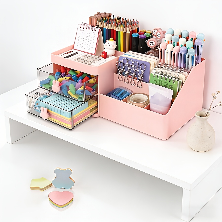 Cute Rabbit Desk Organizer Pen - Sticky Memo Holder recension och pris