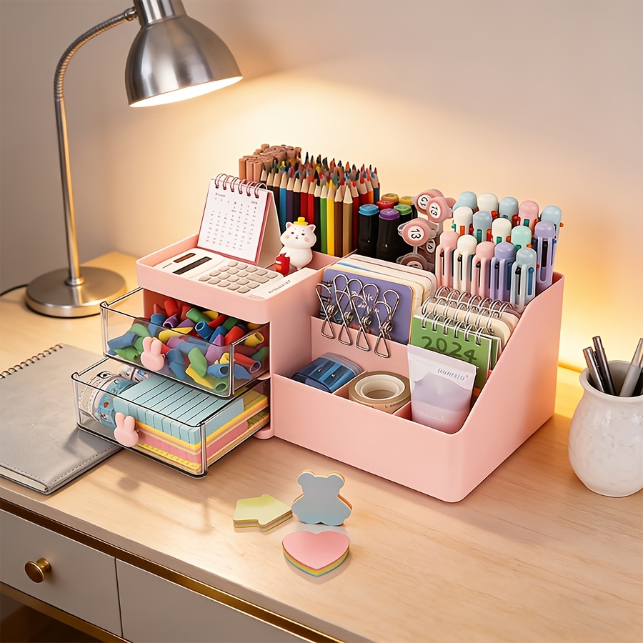 Cute Rabbit Desk Organizer Pen - Sticky Memo Holder recension och pris