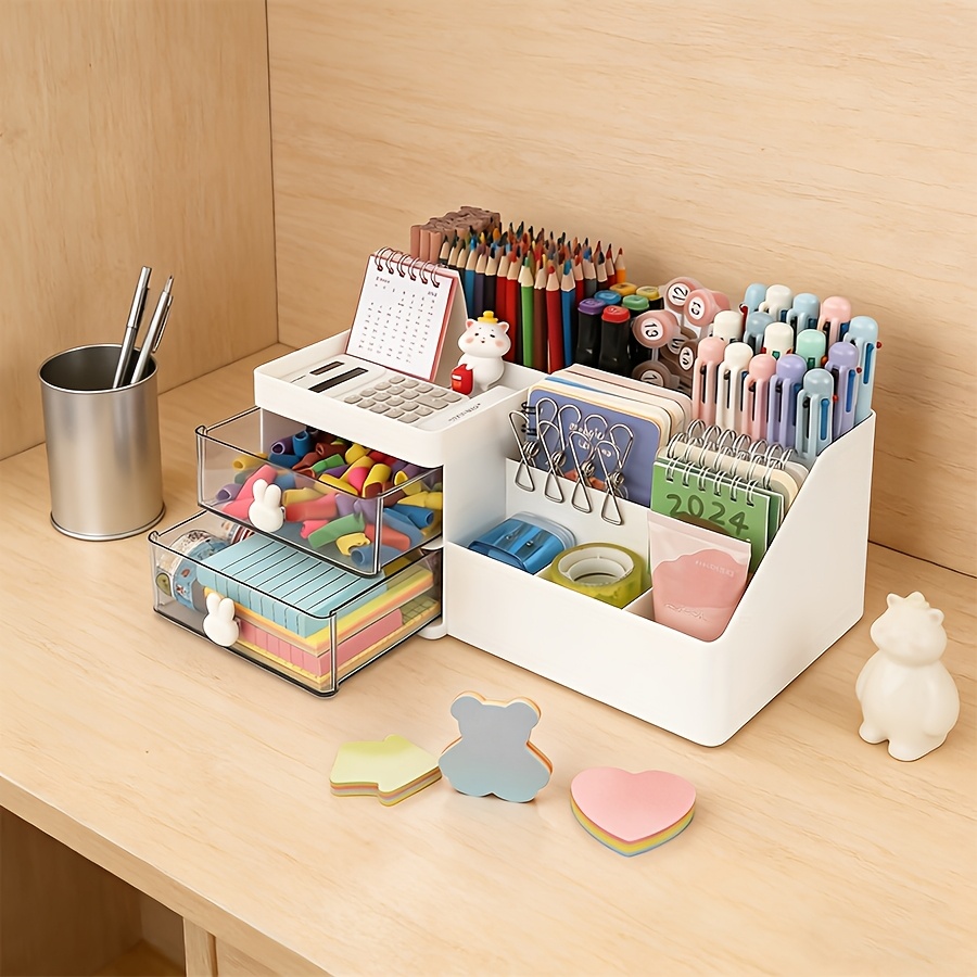 Cute Rabbit Desk Organizer Pen - Sticky Memo Holder recension och pris