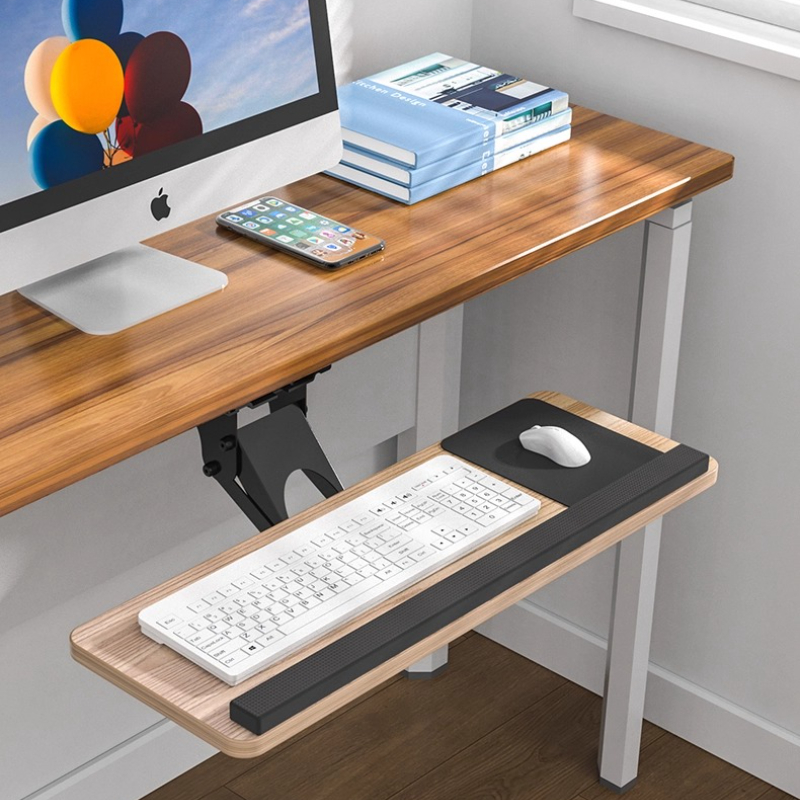 Ergonomic Under Desk Keyboard  - Desk Setup With Keyboard Tray recension och pris