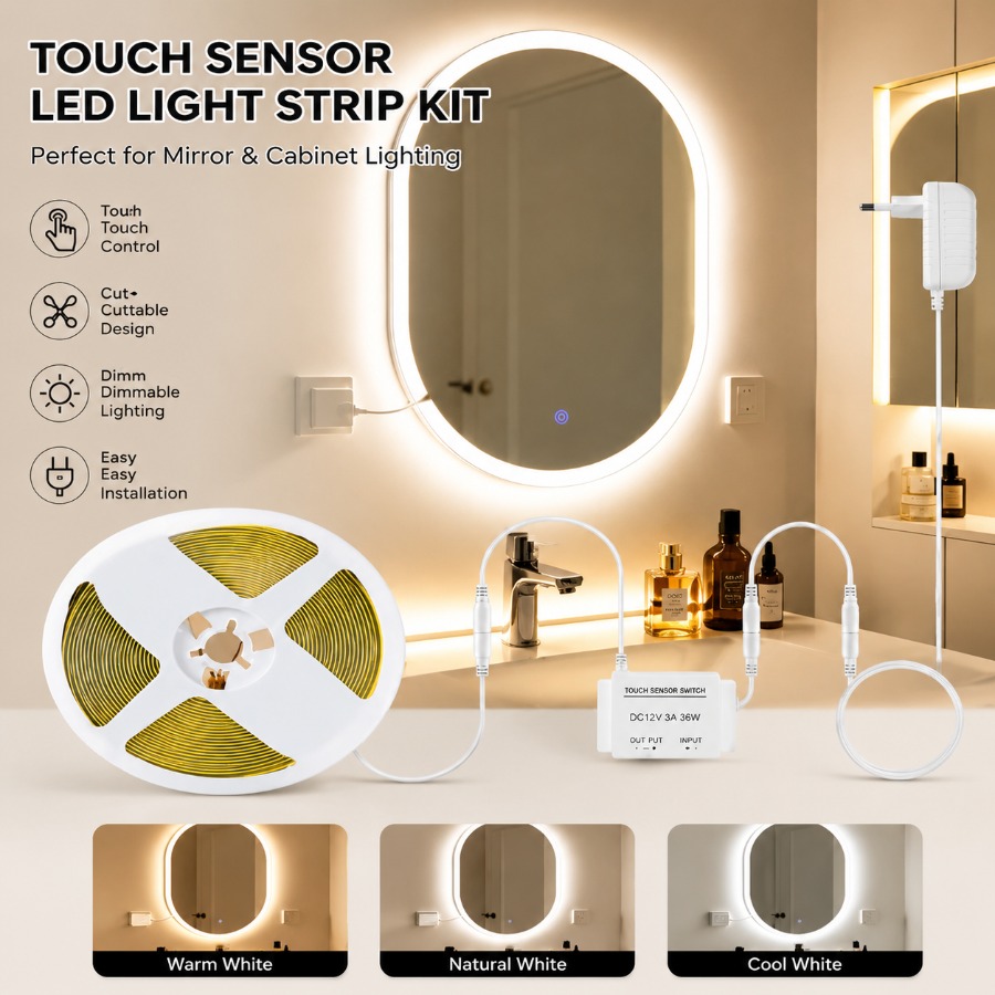 1 Set Dimmable Touch Control B - Desk Setup Green recension och pris
