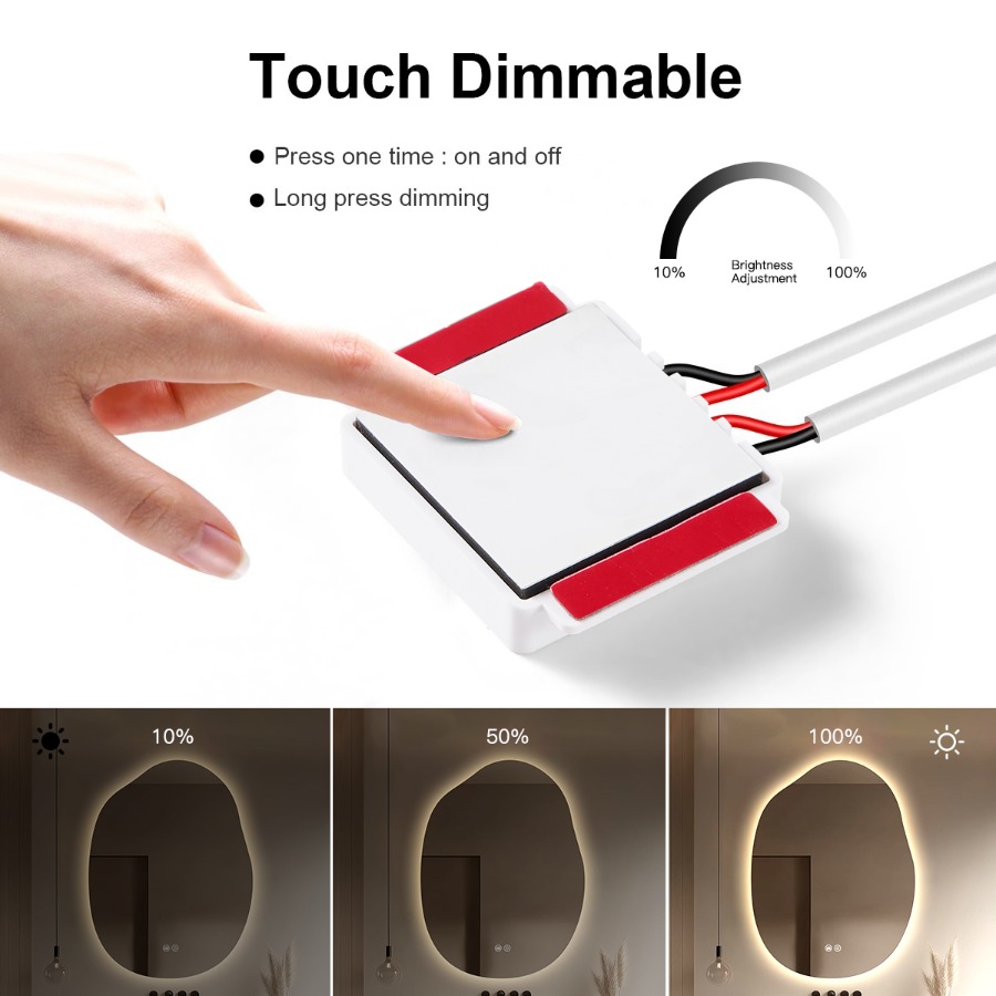 1 Set Dimmable Touch Control B - Desk Setup Green recension och pris