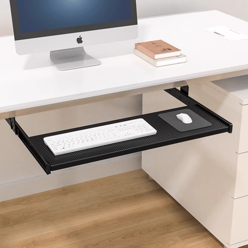 Wooden Keyboard Tray Under Des - Desk Setup With Keyboard Tray recension och pris