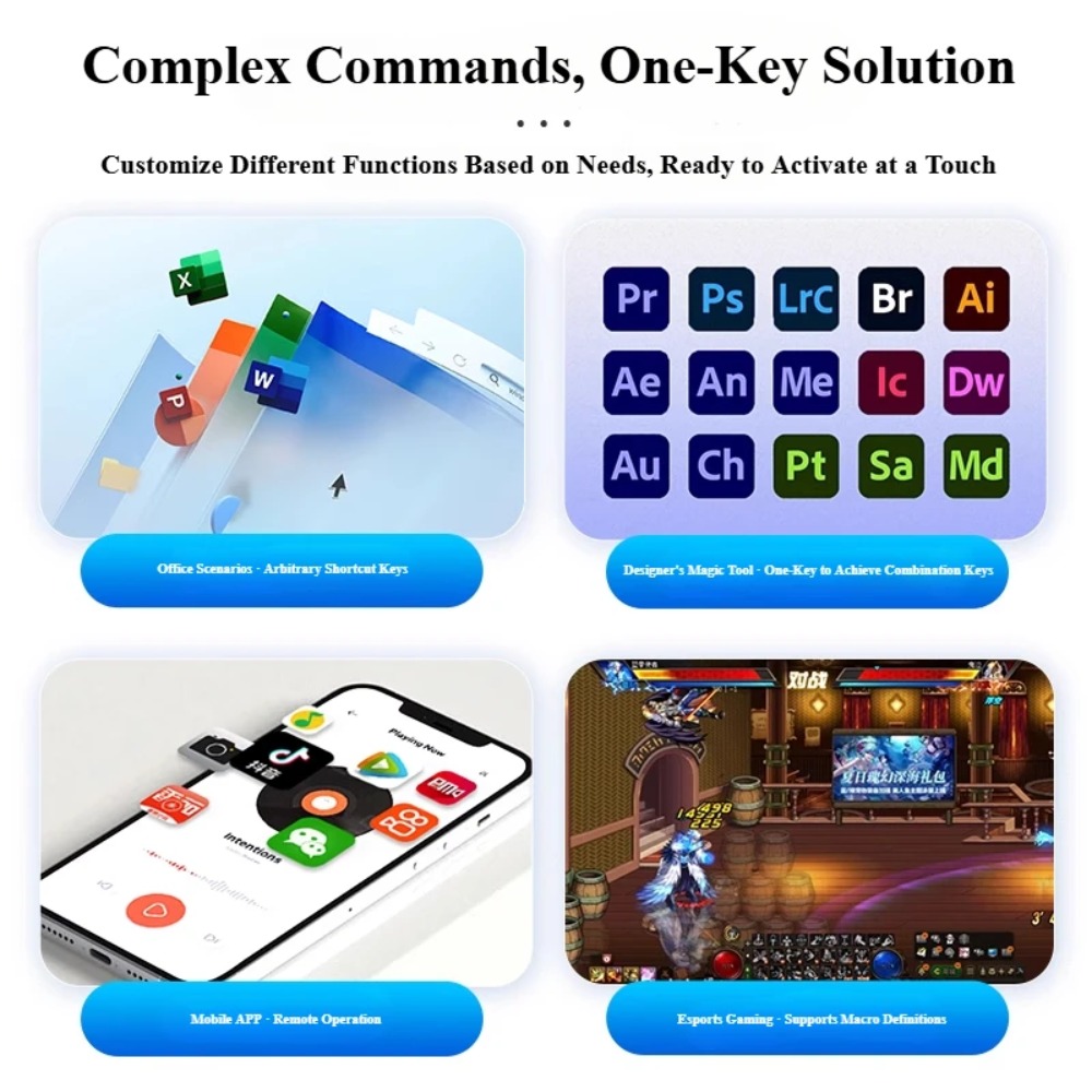 MK424Pro 4-Key Wireles Mini Ke - Desk Setup Programmer recension och pris