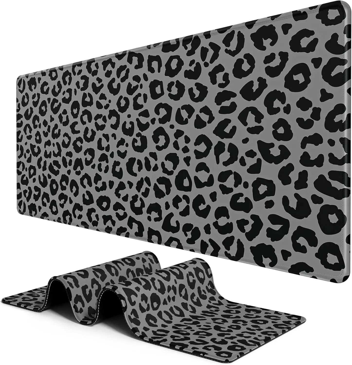 Stylish Grey Black Leopard Pri - Desk Setup Grey recension och pris