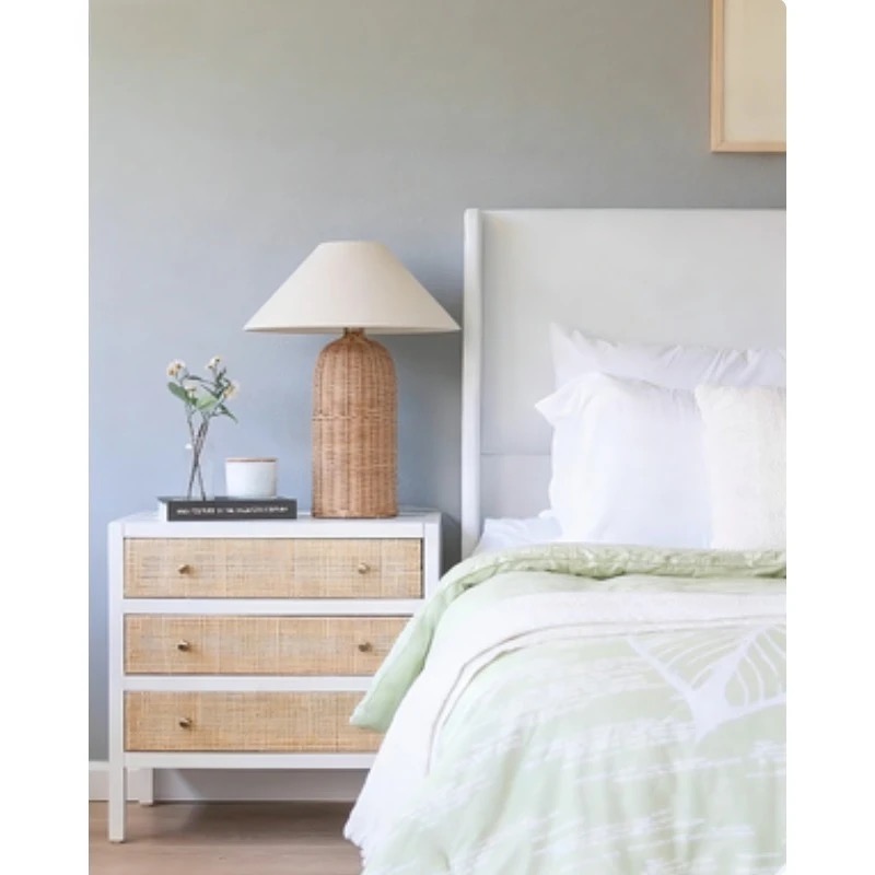 Wabi-sabi Vintage Rattan Table - Desk Setup Wallpaper recension och pris