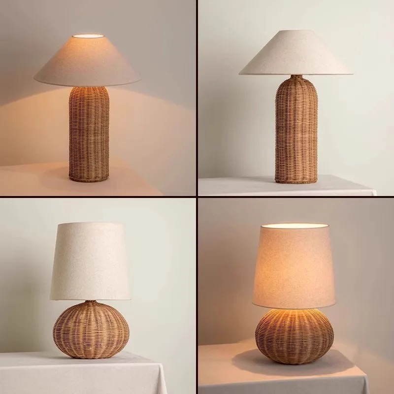 Wabi-sabi Vintage Rattan Table - Desk Setup Wallpaper recension och pris